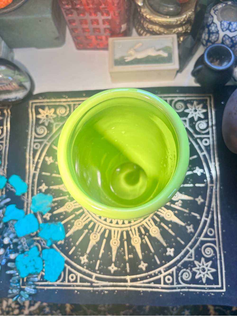 MILLENNIUM III FIESTA WARE CHARTREUSE VASE: YEAR OF 2000!!! - Picture 6 of 10